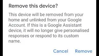 How to remove your Google home mini speaker from your google home app