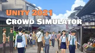 Make a crowd simulator in Unity 2021