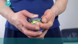 Riabilitazione e rafforzamento del polso con Powerball - Wrist Rehab Italian Subtitles