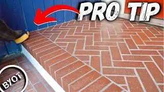 DIY Brick Veneer Patio Transformation