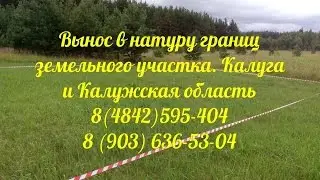 Вынос в натуру границ земельного участка. Вынос границ участка