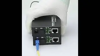 Hanutech Media Converter 10100 Mbps Fast Ethernet to Fiber Optic Single Mode