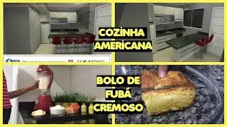 VOU TER UMA COZINHA AMERICANA + BOLO DE FUBÁ CREMOSO | Família jeito loko de ser