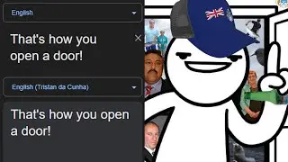 "That's how you open a door!" in different languages meme