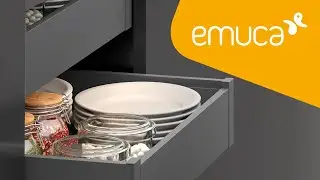 How to assemble interior Vertex drawers in kitchen furniture with cupboard style hinges - Emuca