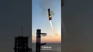 «Мехазиллы» впервые успешно поймали ступень Super Heavy ракеты Starship!