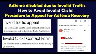 AdSense Account Disabled Due to Invalid Clicks Activity ll How to Avoid Invalid Clicks and Appeal