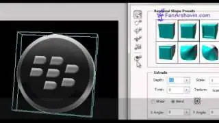 3D Photoshop Tutorial - Making 3D BlackBerry Logo Using Photoshop Extended CS5.mp4