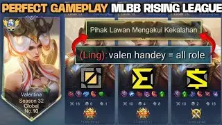 PERFECT GAMEPLAY SOLO MLBB RISING LEAGUE, VALENTINA HANDEY = ALLROLE?! - MOBILE LEGENDS