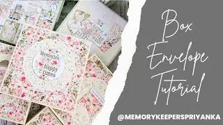 How to make box envelopes for 6x6 layered cards