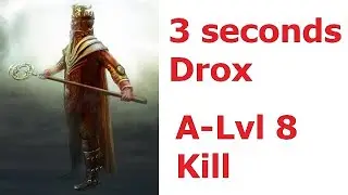 3 sec Drox the Warlord | Awakened LVL 8 Kill | POE 3.9 Elderslayer Conqueror of the Atlas