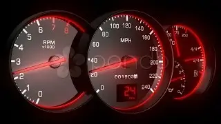Speedometer Hd1080. Stock Footage