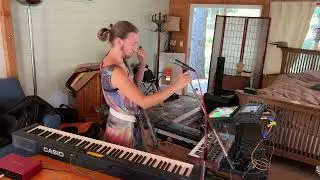 Live Looping Improv in Mt. Shasta, CA - 8/7/24 • Chapman Stick, Keys, Akai Force {practice session}