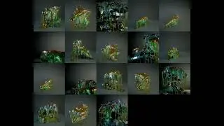 Houdini | TOPs Experiment | 18 Renders Mosaic