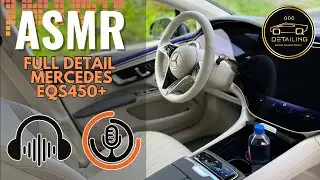 Super SATISFYING ASMR Tutorial How To Detail a Mercedes Benz EQS 450 #asmr  #diydetail