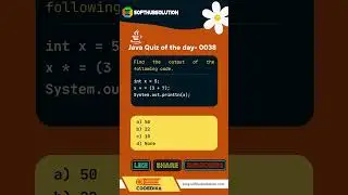 Java Quiz of the day - 0038 🔥