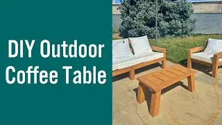 DIY Outdoor Coffee Table | Easy To Build With Wood Scraps!