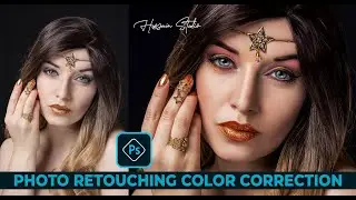 Portrait retouch color correction in Photoshop CC 2019
