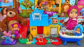 93 Minutes Satisfying with Unboxing Cute & Fun Masha and The Bear Deluxe House Toys Collection ASMR