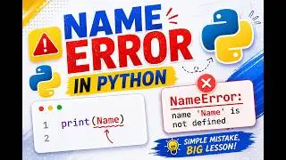 Python NameError in 60 Seconds 🔥. Common Python Mistake!