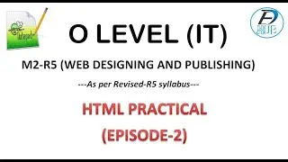 Episode-2||Formatting Tags||HTML Practical for Beginners||NIELIT O Level Web Designing & Publishing