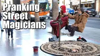 Random Guy Levitates & Steals Levitating Performer's Show