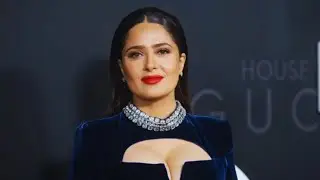 Salma Hayek: Autumnal Goddess in a Flowing Bohemian Dream
