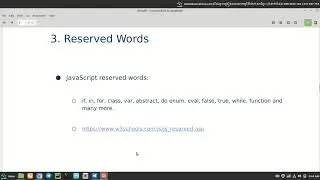 How to reserved words in JavaScript