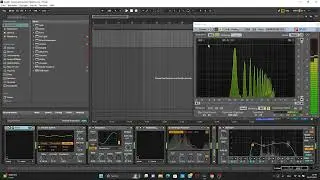 Brassy synth sound driven to clip but clipping is under control
