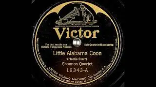 Little Alabama Coon ~ Shannon Quartet with Orchestra (1924)