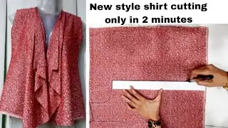 Very easy way shirt cutting tips and tricks/shrug making tutorial in 2 minutes/new style shirt diy