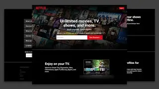 NETFLIX UI Clone Use HTML, CSS & JavaScript | HTML & CSS Project for Beginner