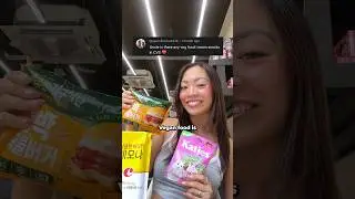 eating vegan food at the korean convenience store! #shorts