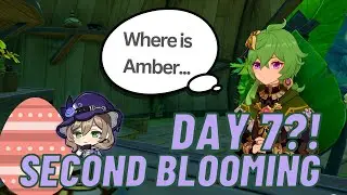 Genshin Impact Second Blooming Day 7?!  - LISA EASTER EGG Location ft. Collei
