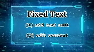 EA/EP Manual - Text Unit - Fixed Text