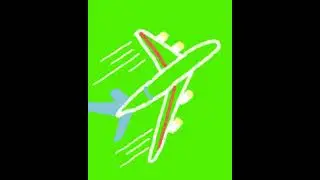Green Screen Aeroplane animation