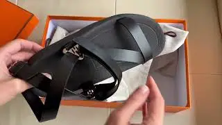 HERMES GALAXY SANDALS UNBOXING