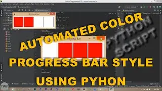 Stylish Progress Bar Using Python Code | Tkinter | GUI Application