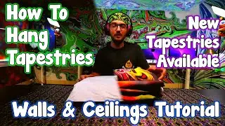 How To Hanging Tapestries From The Wall & Ceiling!  Everything You Need To Know!