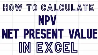 How to calculate Net Present Value NPV formula in Excel #excel #netpresentvalue #npv #excelguy