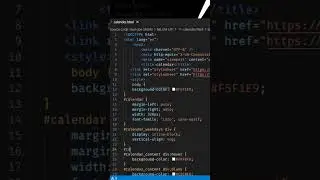 Create Calendar Using HTML | CSS | JS