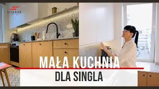 Mała kuchnia dla singla. Lastryko + drewno + biel 💖