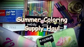 Summer Coloring Supply Haul
