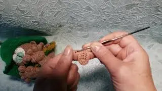 Часть 5: вяжем нос и глаза для гномика