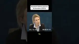 Elizabeth Holmes pitches her new business (2023)