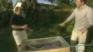BBQ with Bobby Flay Featuring La Caja China on the Food Network Part 1 of 2