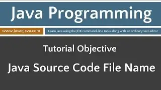 Learn Java Programming - Source Code File Names