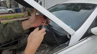 How to replace hood struts on a Hyundai Sonata 2011 - 2014+