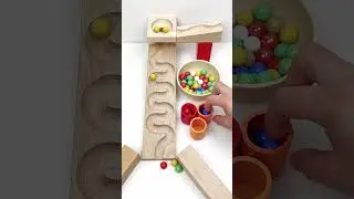 Color sorting marble run ASMR #satisfying #asmr #marblerun