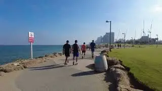 Tel Aviv Promenade Virtual Walk, July 2023 | 4k